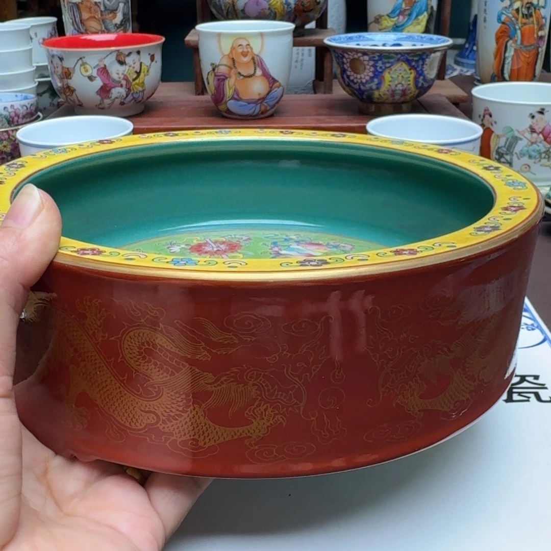 缘***此景德镇手工手绘展示