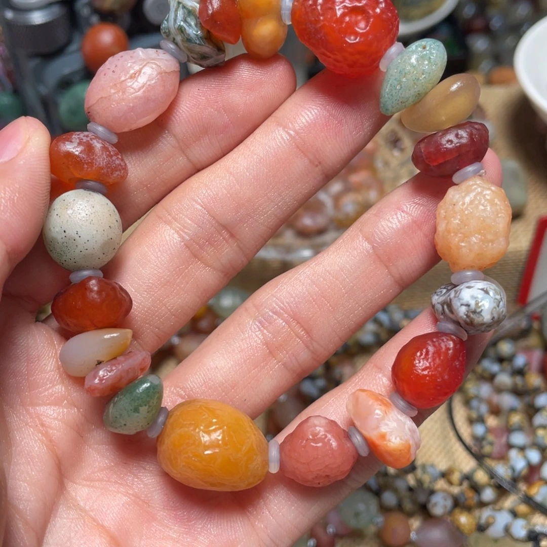 玛瑙/玉髓手链合金