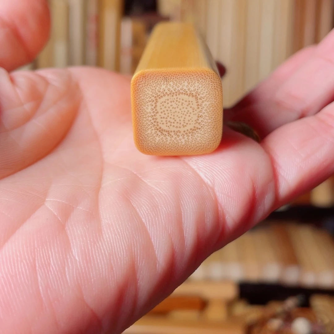 没***药实心玉竹手把件定制款