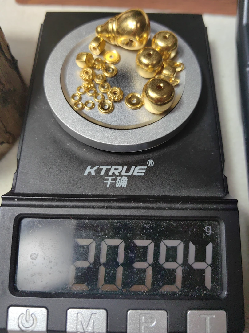 足金999三通万向轴背云弟子珠光珠老型金珠黄金手串配饰