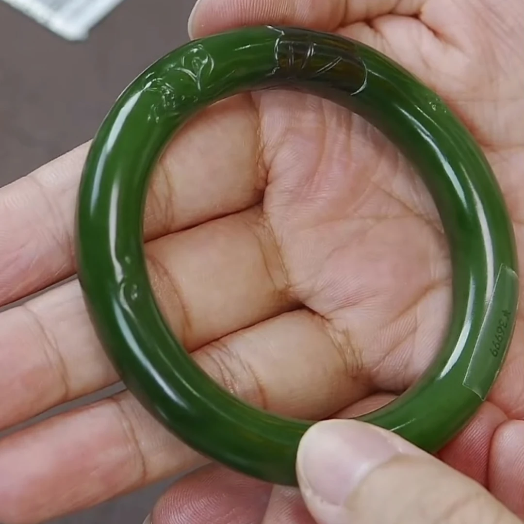 【國玉晓芸】俄矿老料碧玉手镯