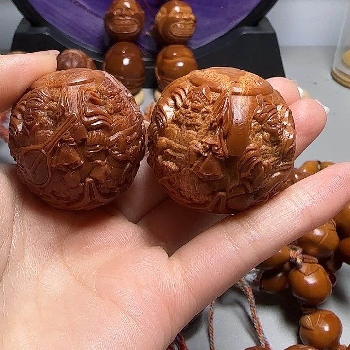 墨***青手串/手链橄榄核橄榄核核雕