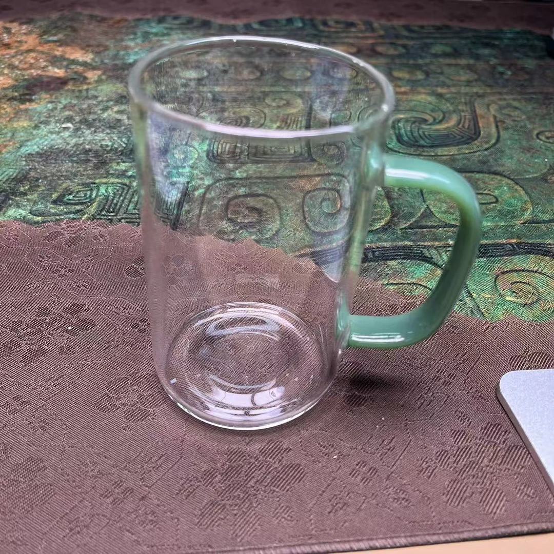 玻璃-绿把手主人杯@1407