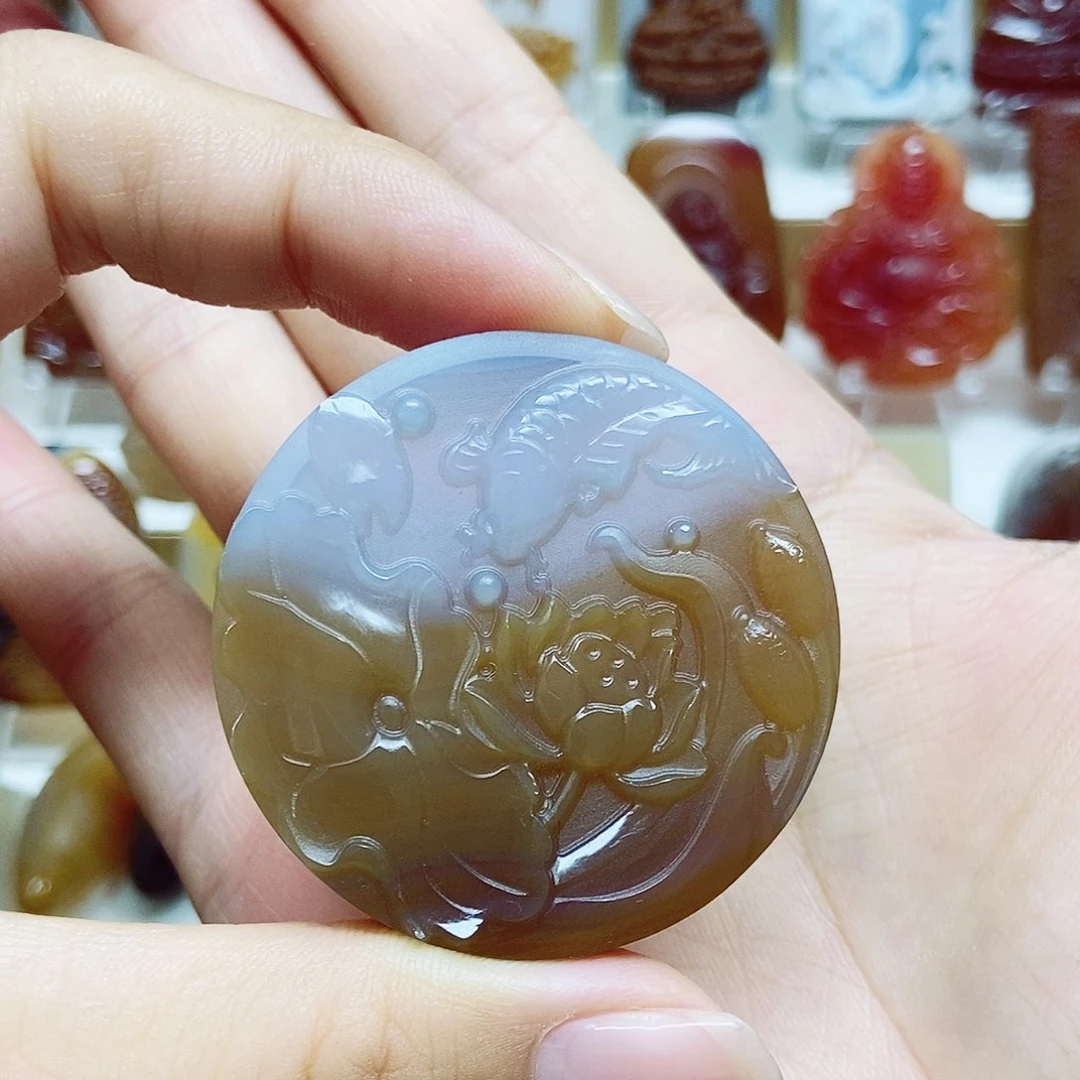 刷****玛瑙/玉髓颈饰未镶嵌