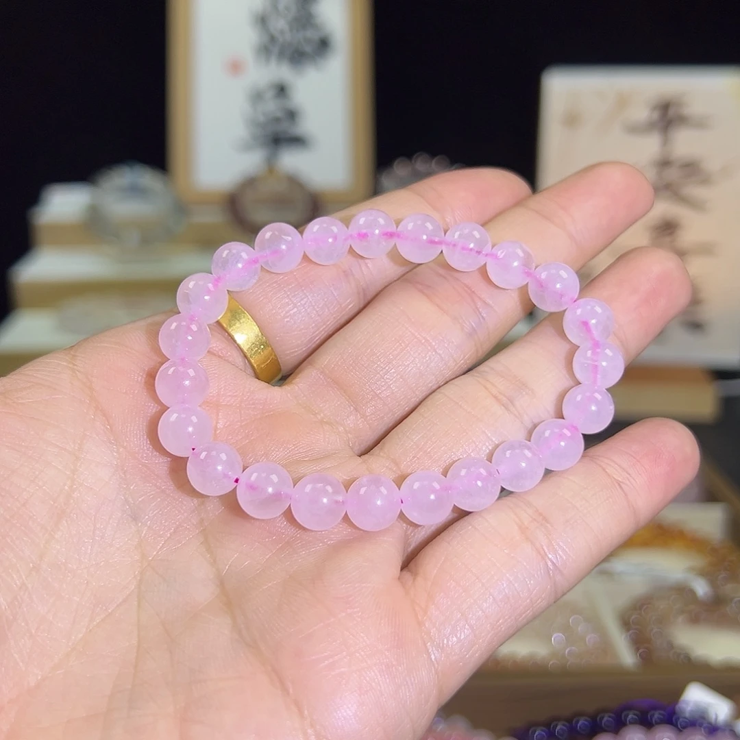 手链水晶未镶嵌粉水晶