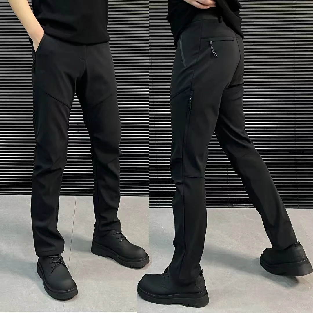 夏季新款高品质男士商务通勤休闲裤户外软壳运动速干登山冲锋裤