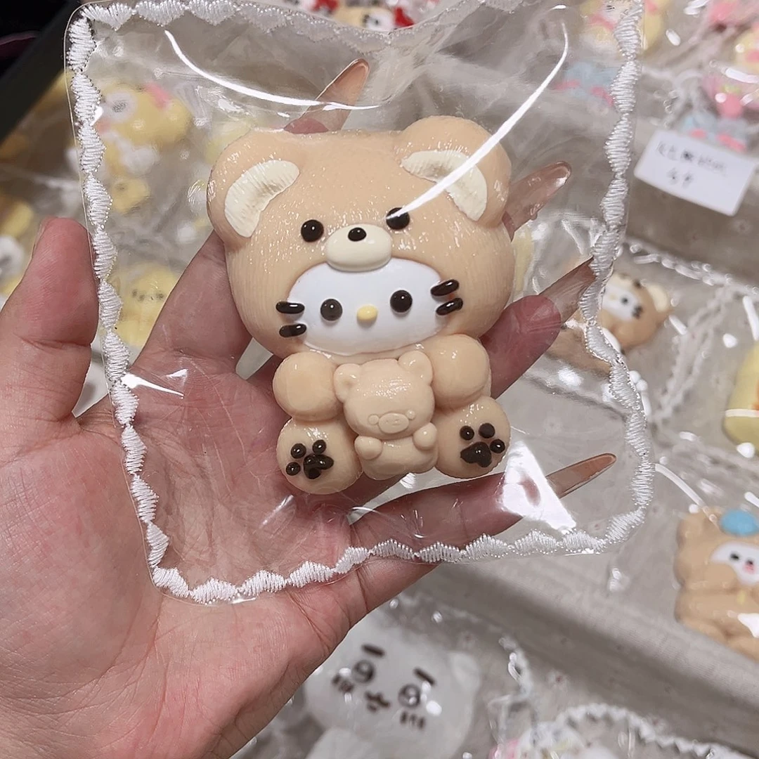 硅胶kt熊抱熊奶油泥