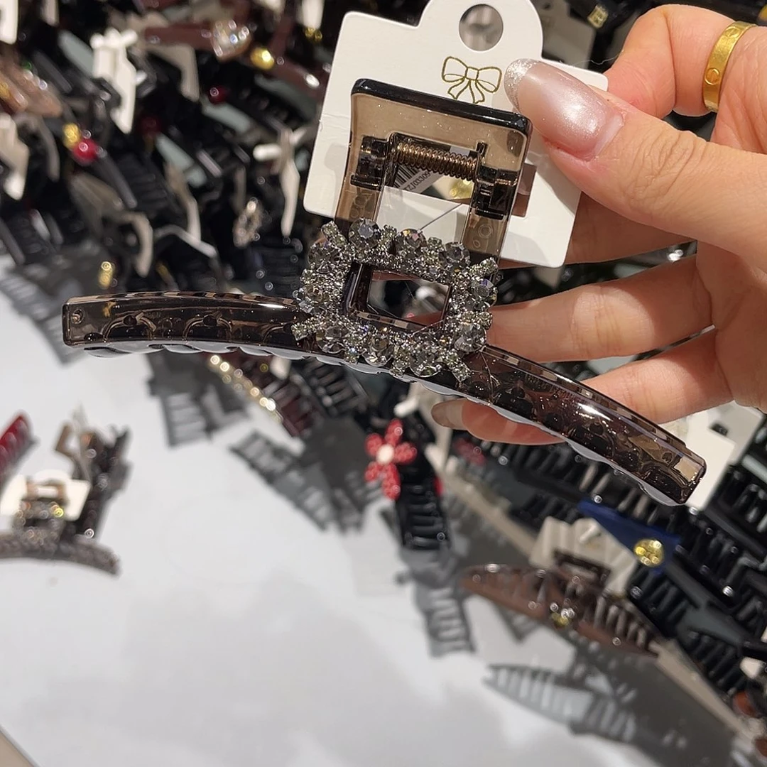 皮质非金属茶色方钻13抓