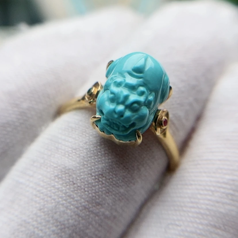 【闪购商品】绿松石配饰18K金镶嵌