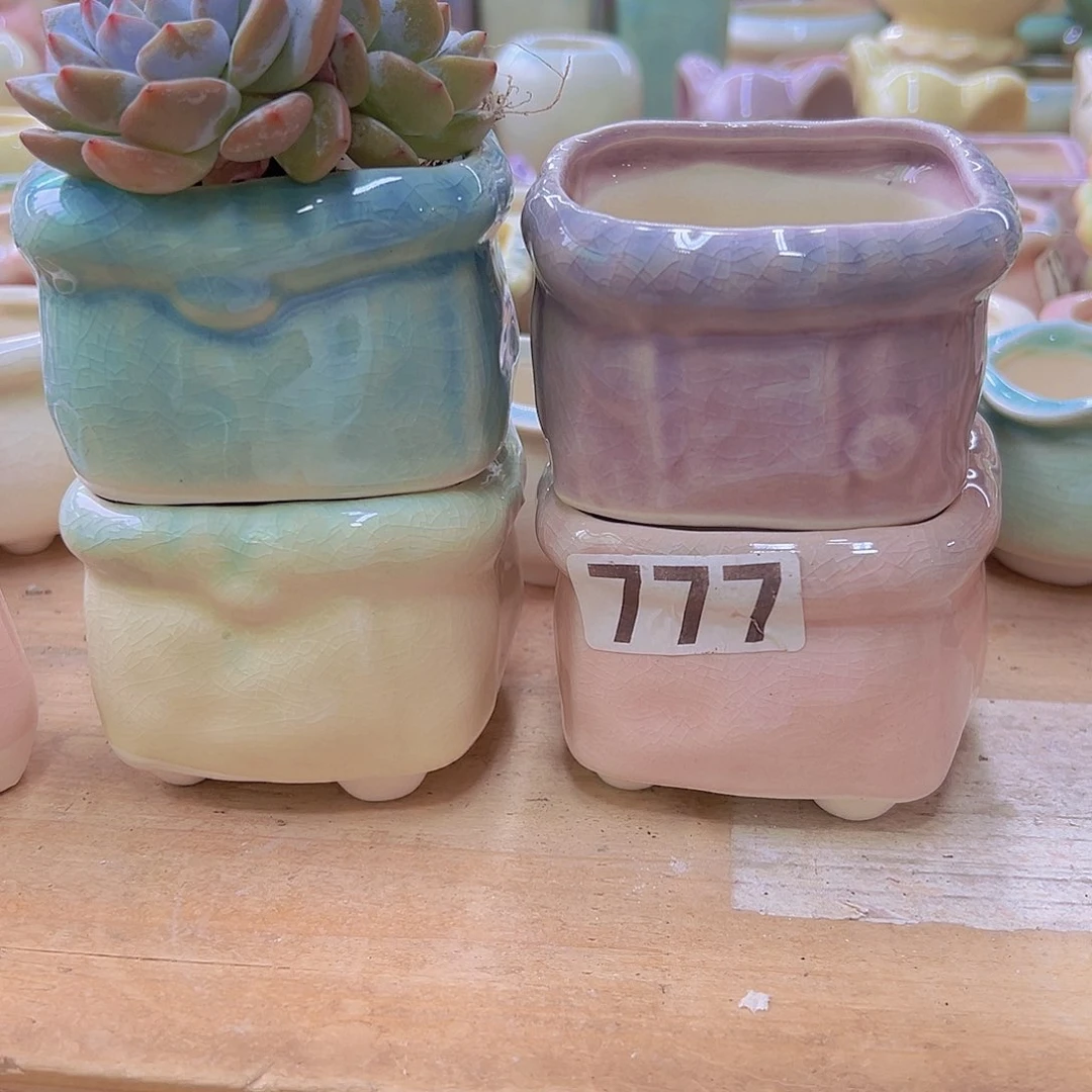 陶瓷花盆当场满12包邮