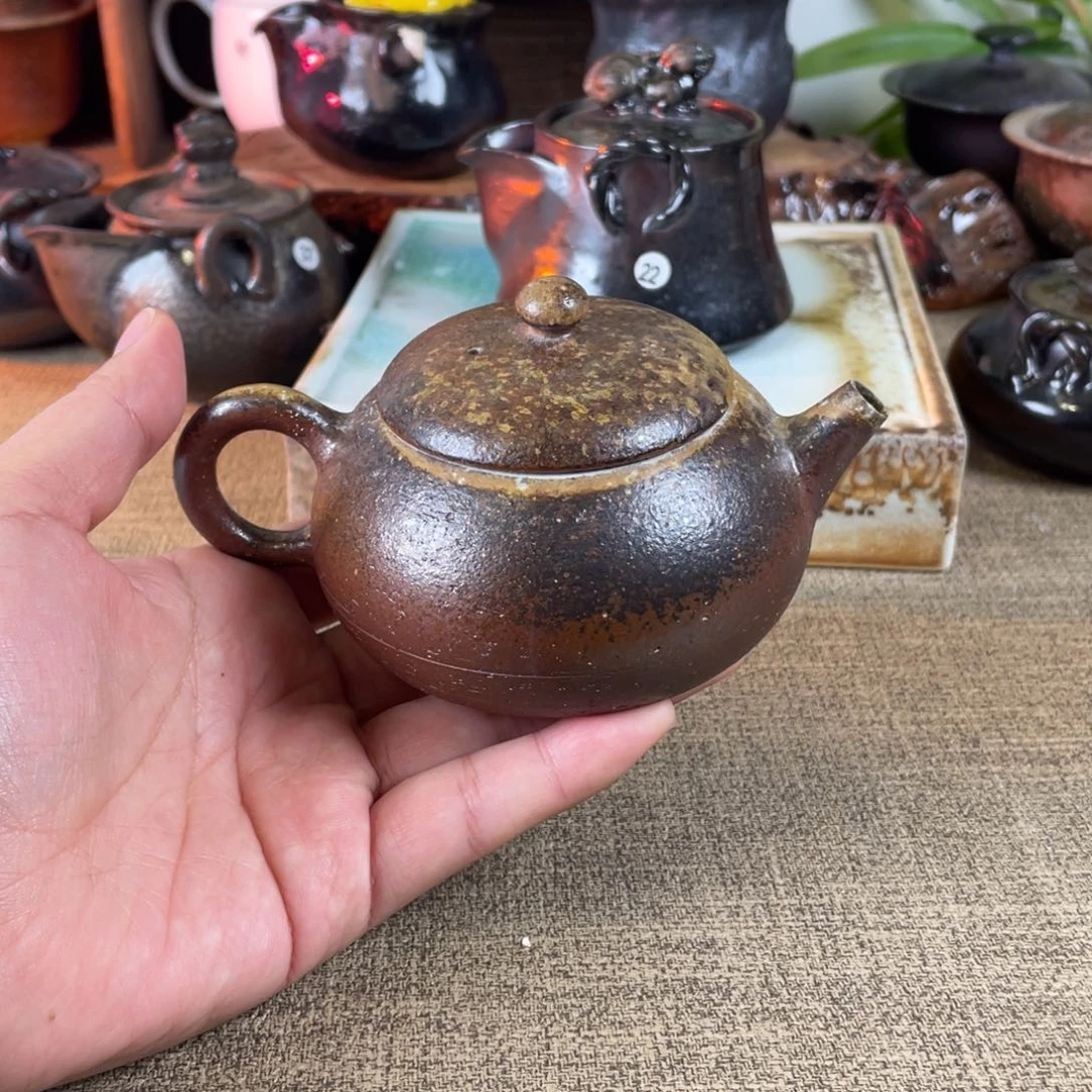 面包壶金珍珠柴烧。