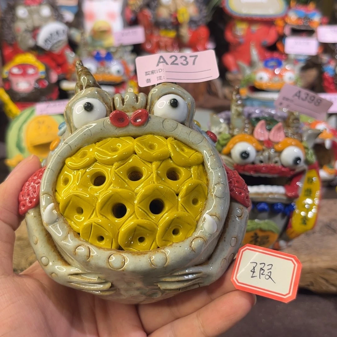 泥塑纯手工茶宠摆件