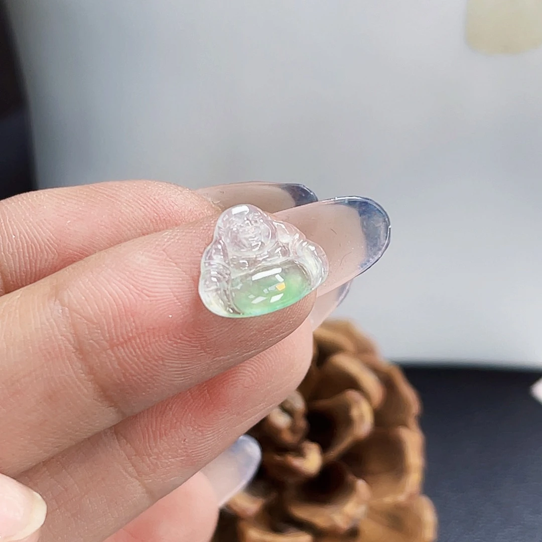 裸石翡翠XG002高冰小佛公