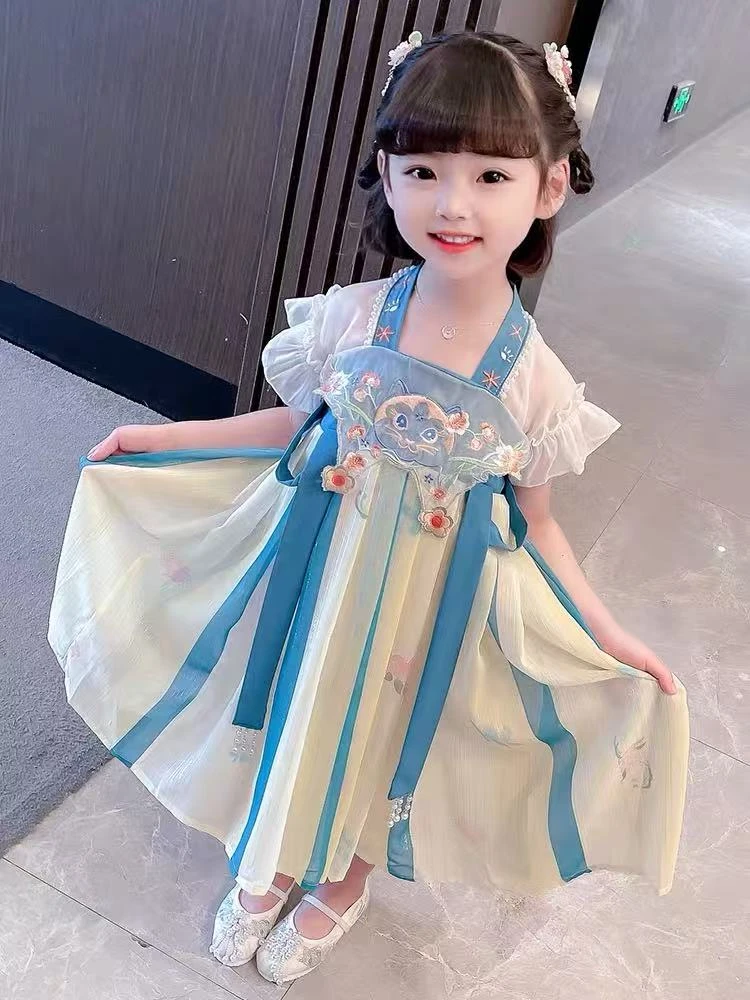 公主民族女中国风汉服夏季公主裙默认微瑕不退不换