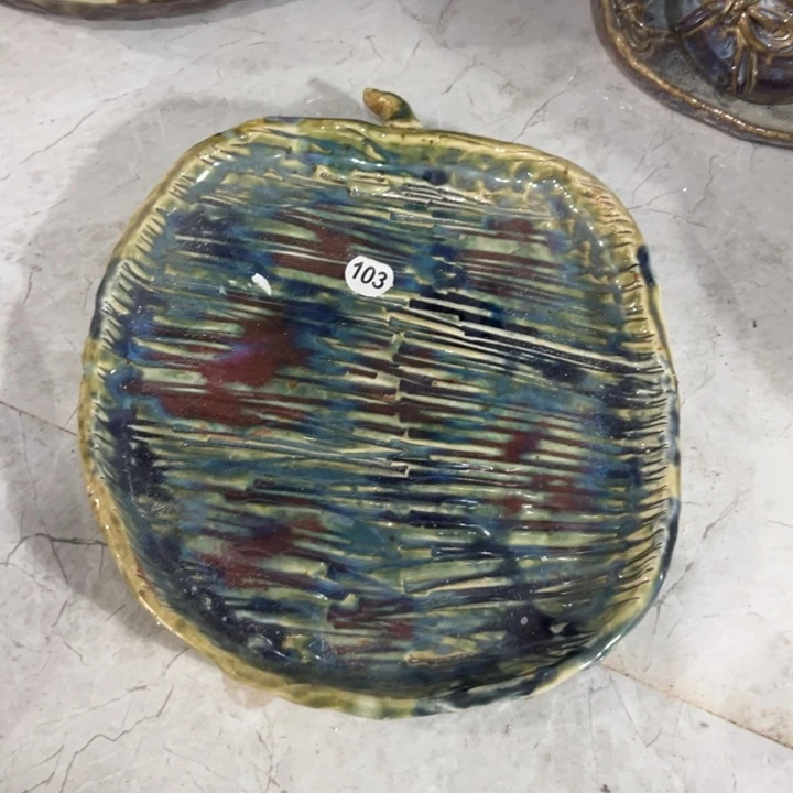 蓝****陶瓷懿树日式手捏餐具茶具