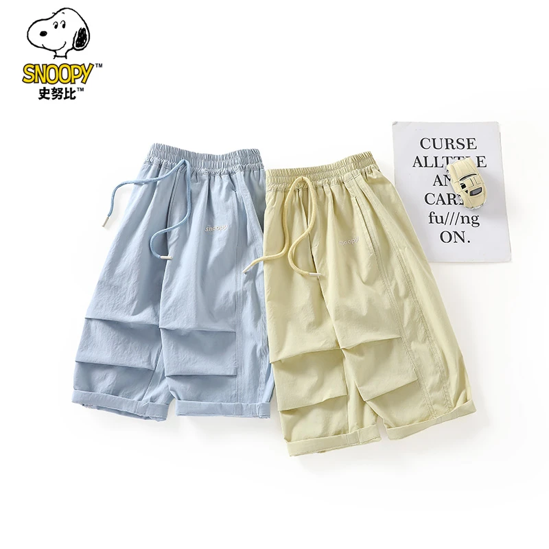 史努比儿童夏季新款薄透气儿童休闲裤薄款宽松男女童防蚊裤SZZD22