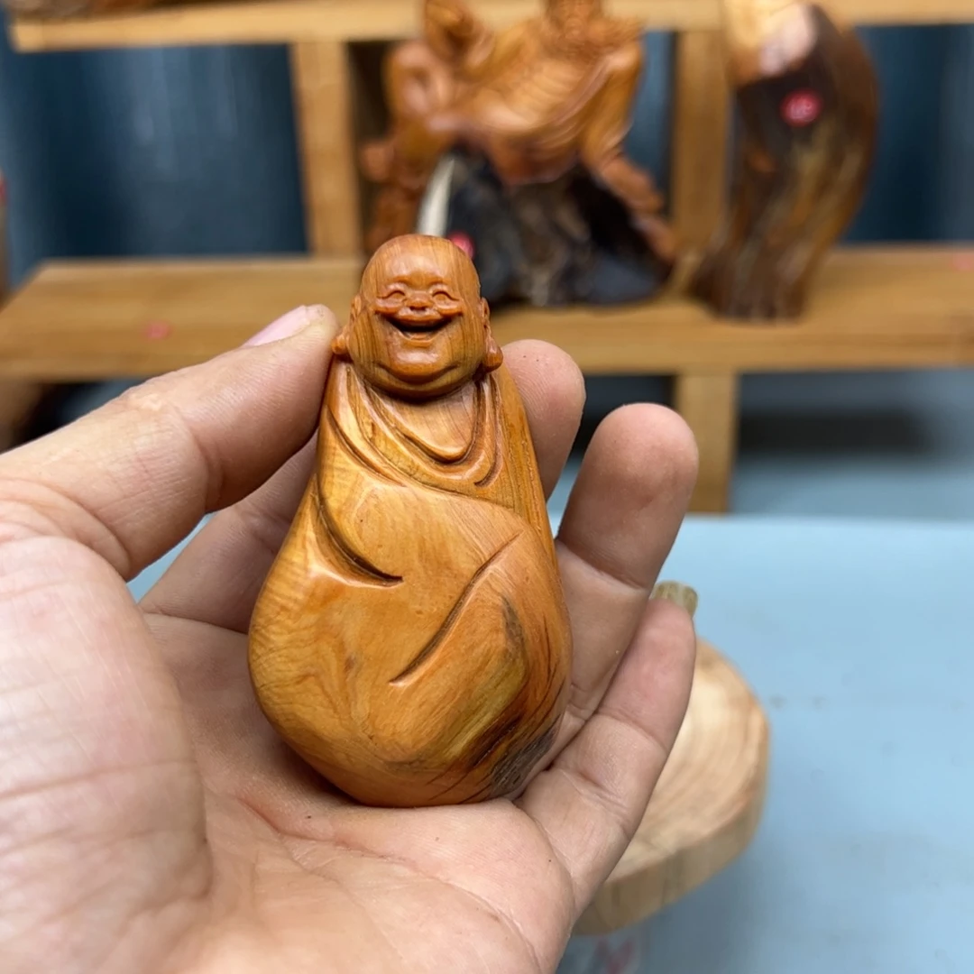 用***9木崖柏木摆件手把件