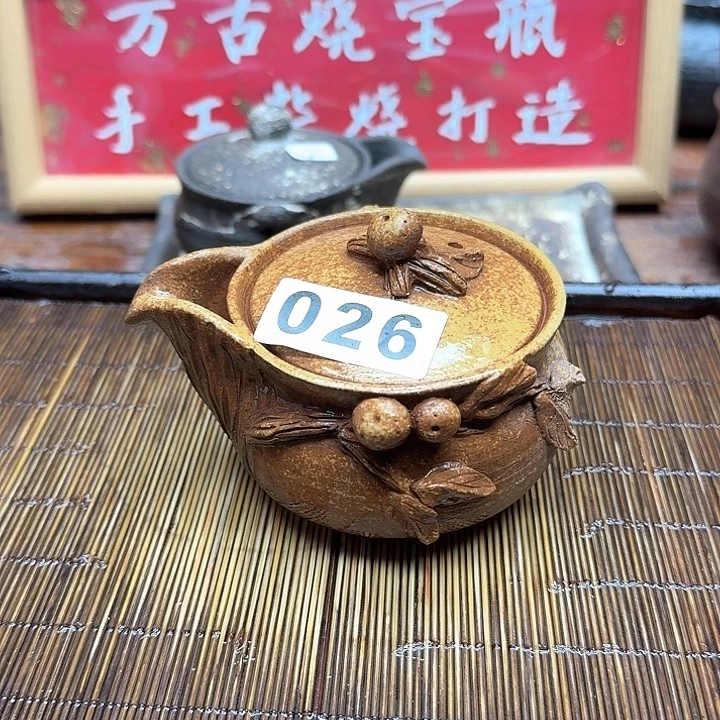 纯手工制作粗陶茶具