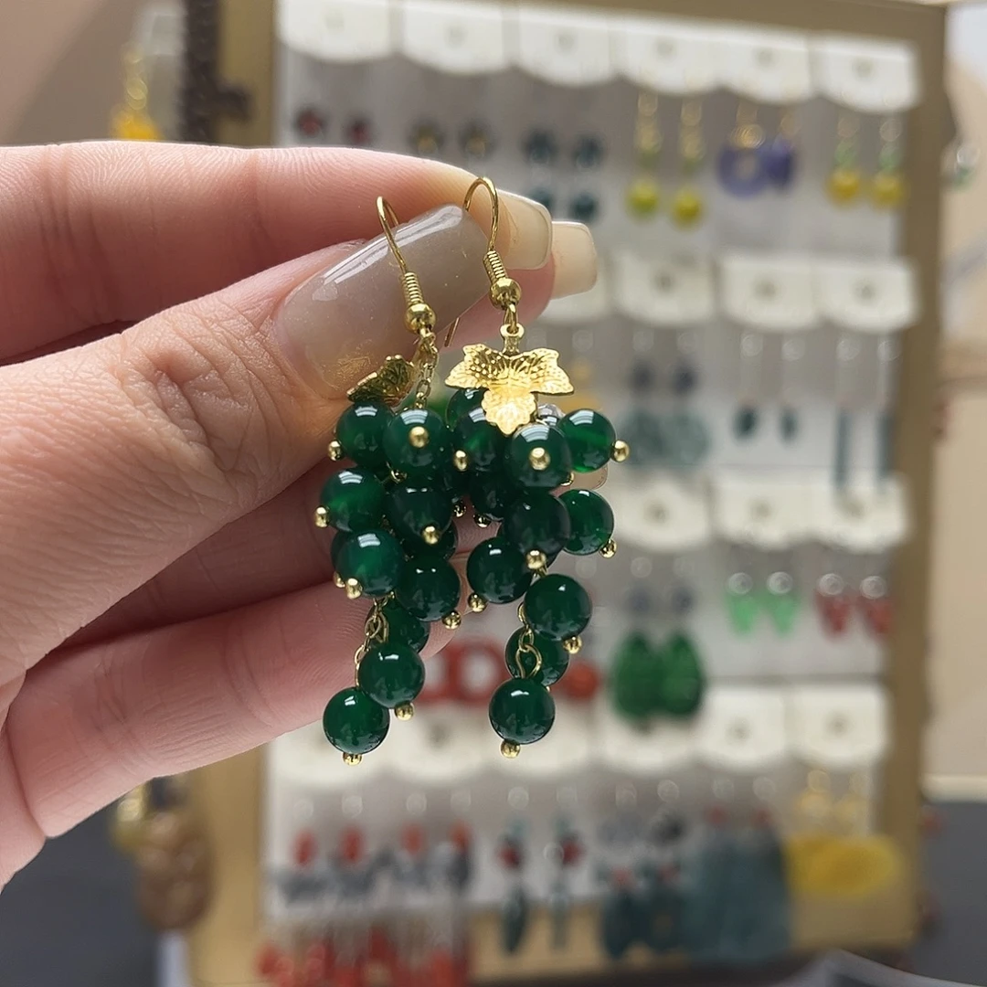 和田玉未镶嵌耳饰