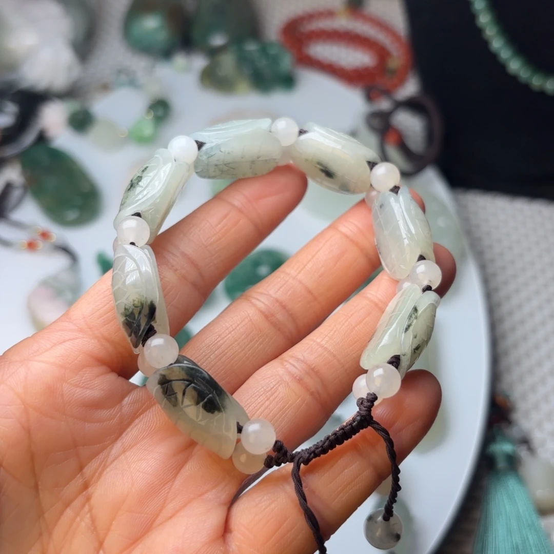西***》独山玉未镶嵌手链独玉手链