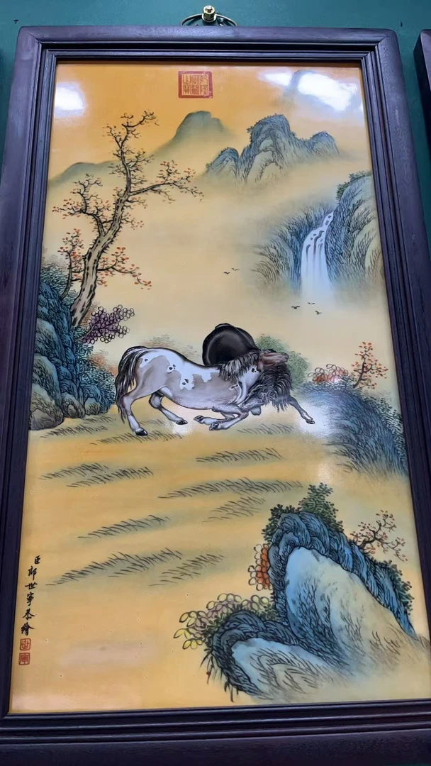 景德镇陶瓷珐琅彩瓷板画R39