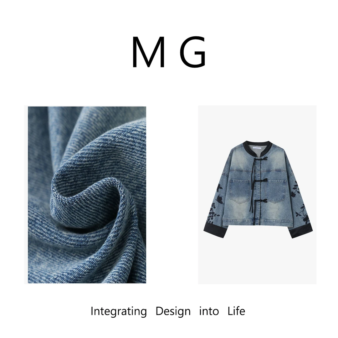 MG代代【青山牛仔外套】“新中式系列”定制刺绣牛仔外套女DG-80040