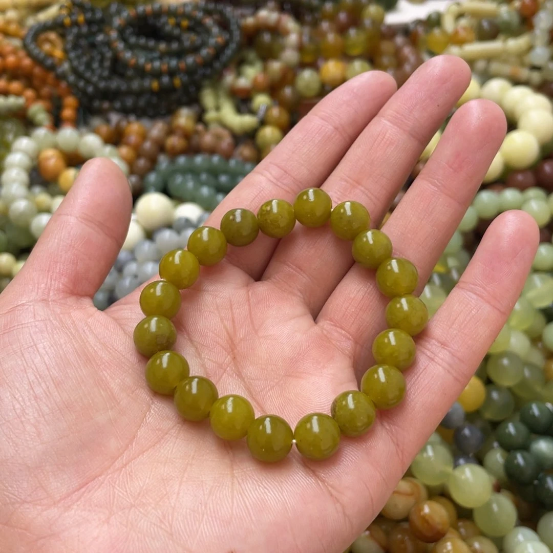 蛇纹石玉手链未镶嵌