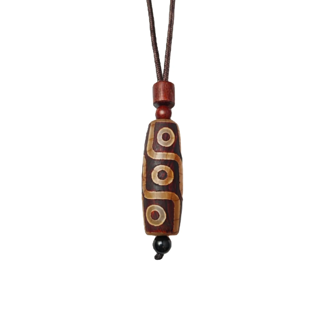 藏传红肉九眼添珠A46-15赠绳礼盒(多样性发其一)