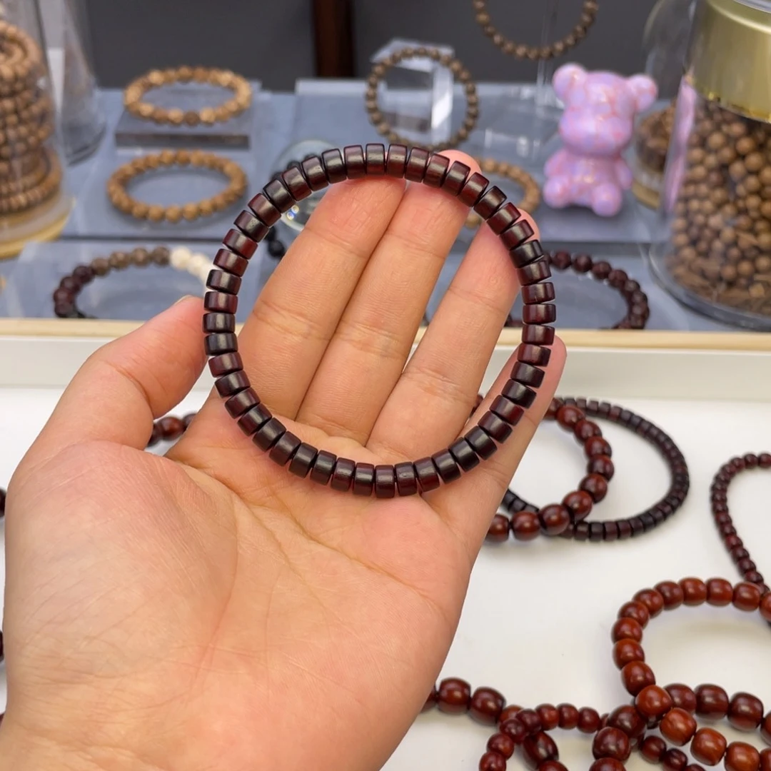 小叶紫檀手串/手链小叶紫檀药片珠47