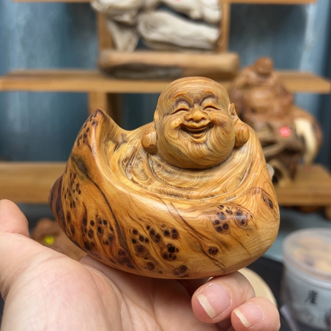 木崖柏木摆件手把件
