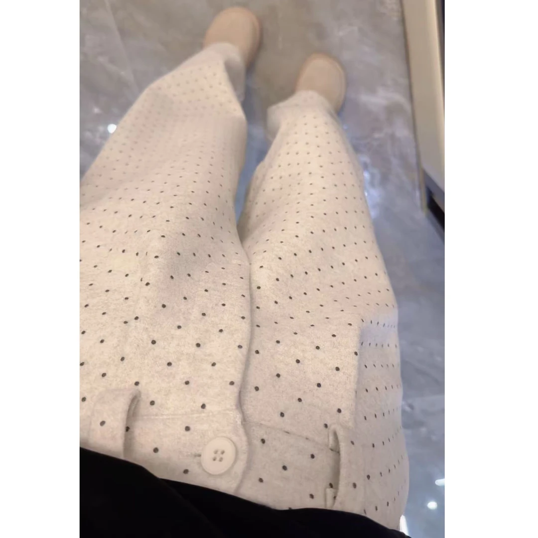 『显瘦波点X』设计显瘦百搭时尚休闲裤3363