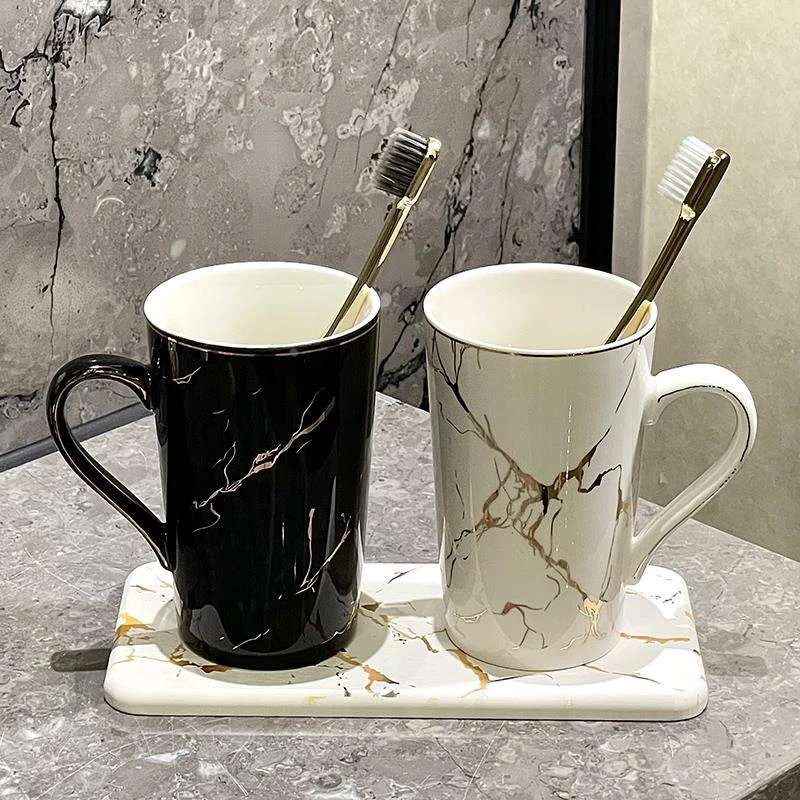 2025新款轻奢漱口杯高端刷牙杯子家用牙刷杯牙杯洗漱杯牙刷置物架