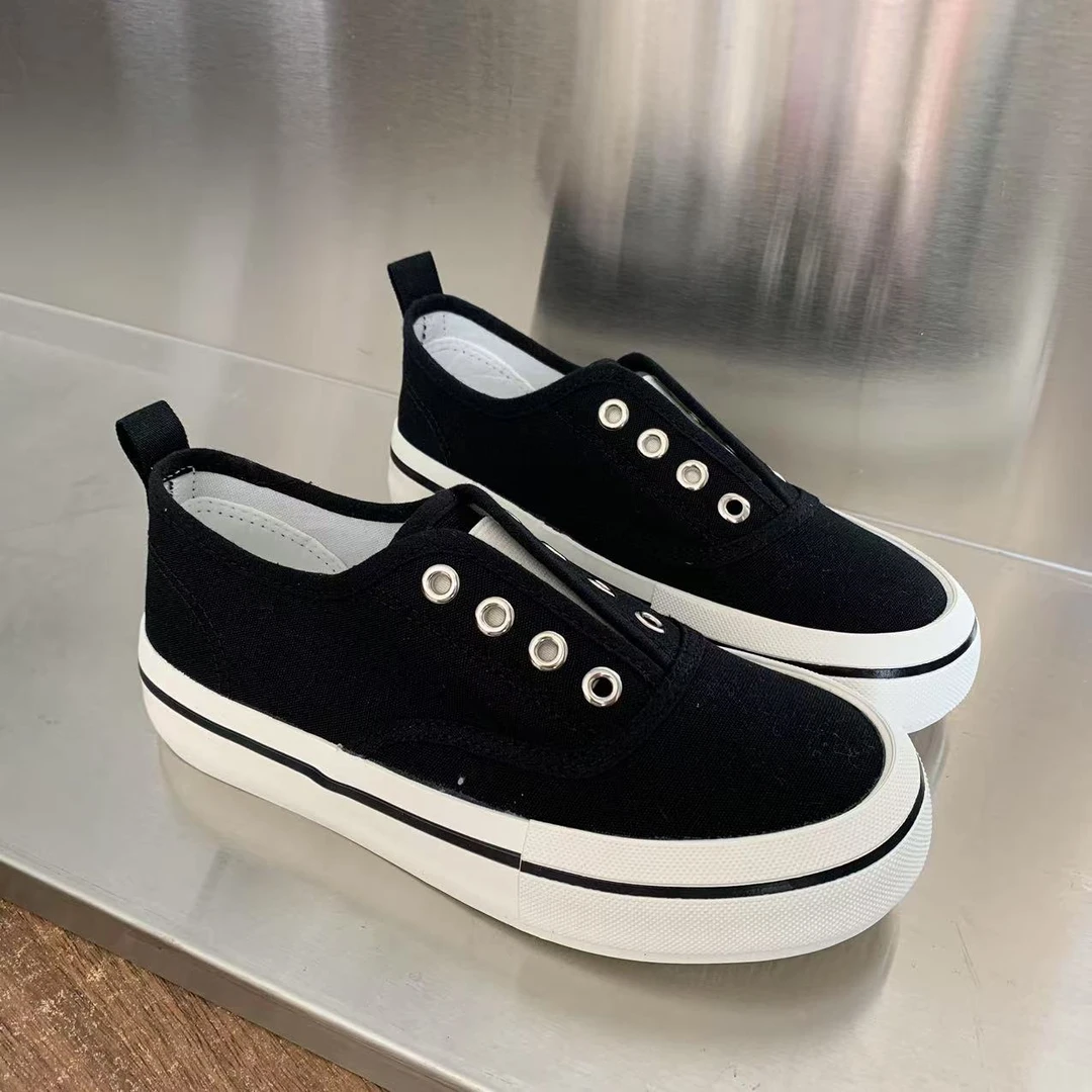 一脚蹬夏季薄款透气厚底圆头套脚懒人鞋网红韩版休闲时尚8696