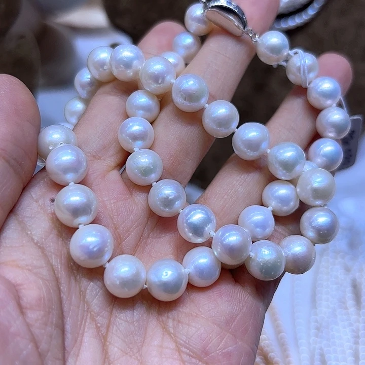 淡水珍珠颈饰银S925镶嵌