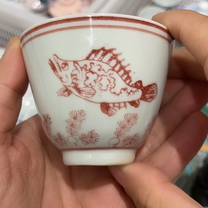 摆件陶景德镇陶瓷主人杯23445