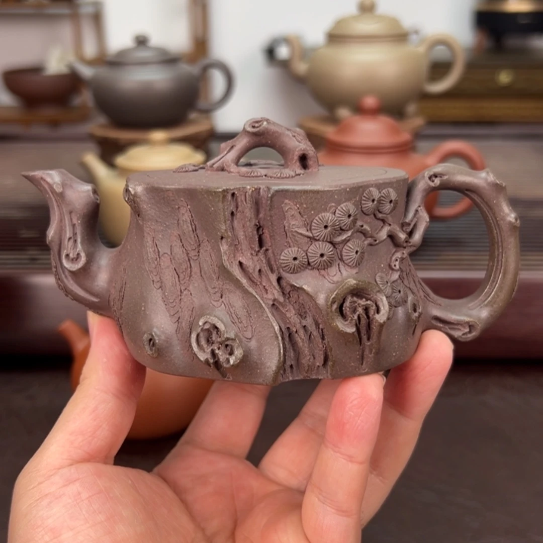 茶壶紫砂老紫泥 180 毫升