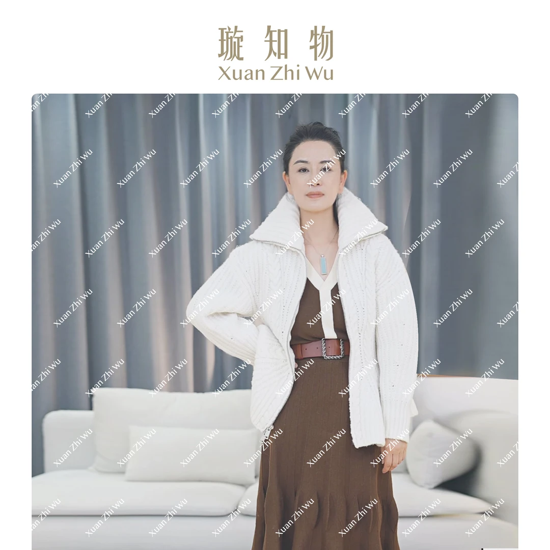 修拉开衫 气质休闲针织时尚小香风王璇原创设计