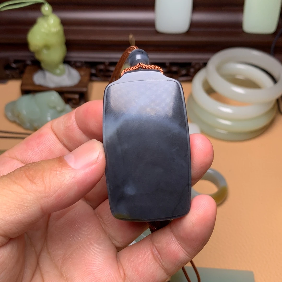 和田玉未镶嵌颈饰一*一