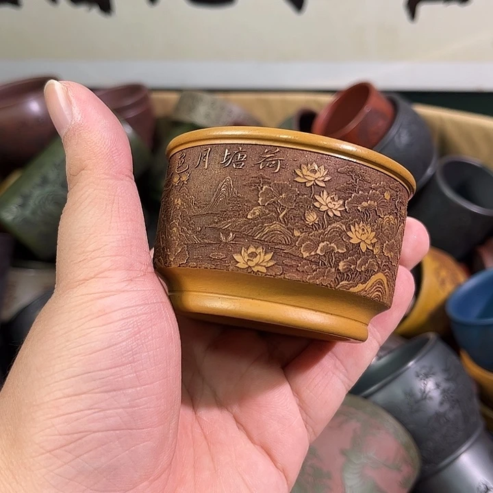 茶杯紫砂全手工紫砂主人杯
