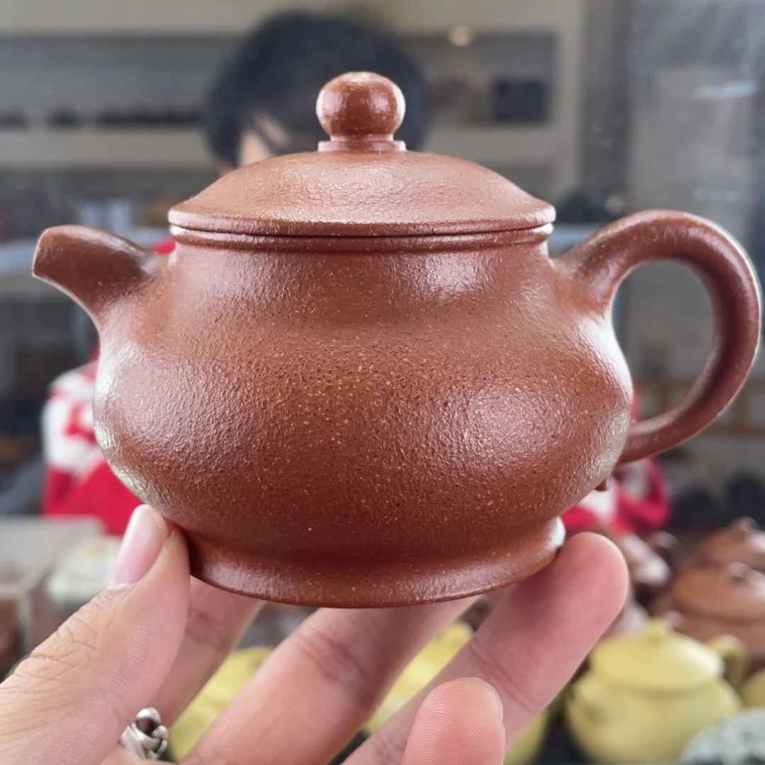 紫砂茶壶150cc红降坡茶壶