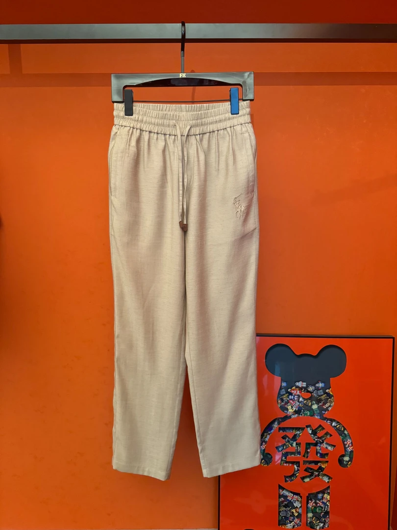 2025新款潮流棉麻刺绣百搭长裤-七总【FX-0907】