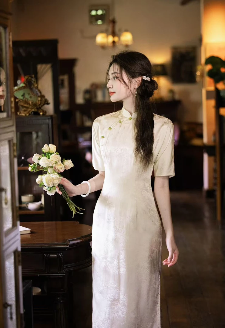 345 年轻款双面提花|蔓楼兰梦|旗袍