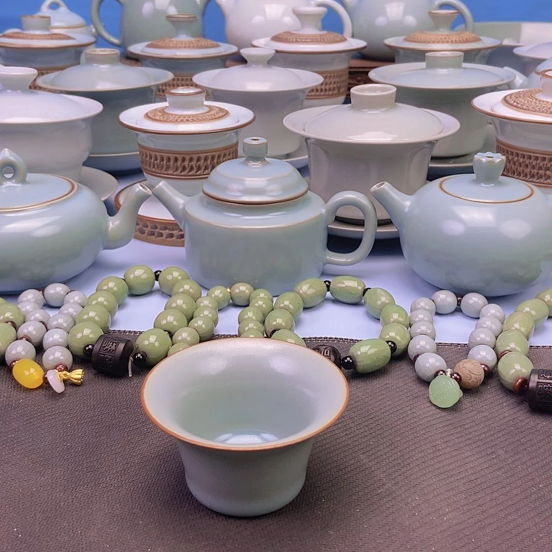 杯仿古马蹄杯原矿原釉原产地