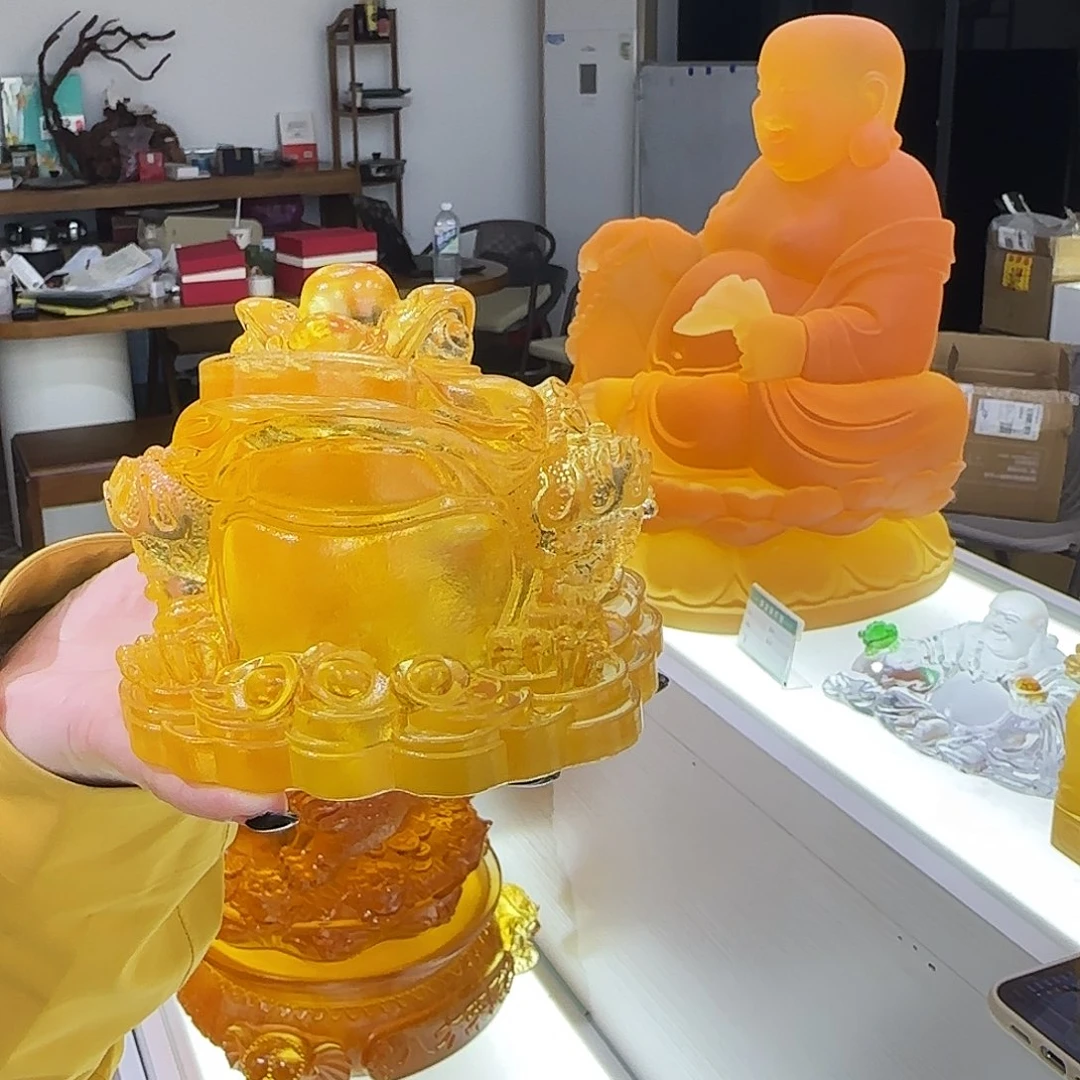 琉璃手工艺品金蟾