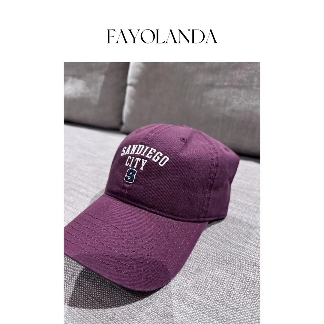 FAY  丨小S 酒红鸭舌帽（1H03714）