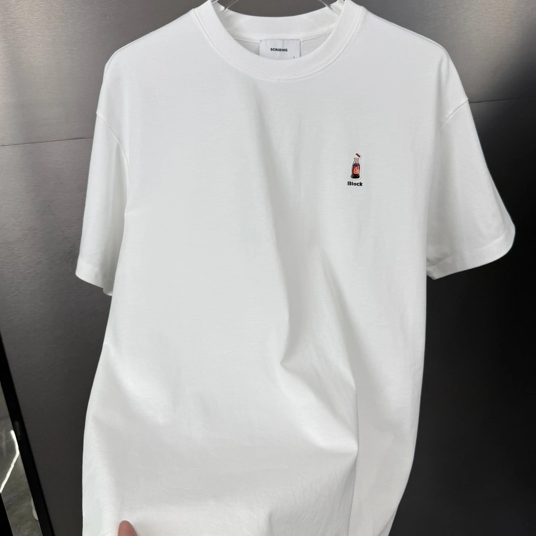 印花短袖夏季T恤同款白色休闲上衣夏宽松时尚圆领