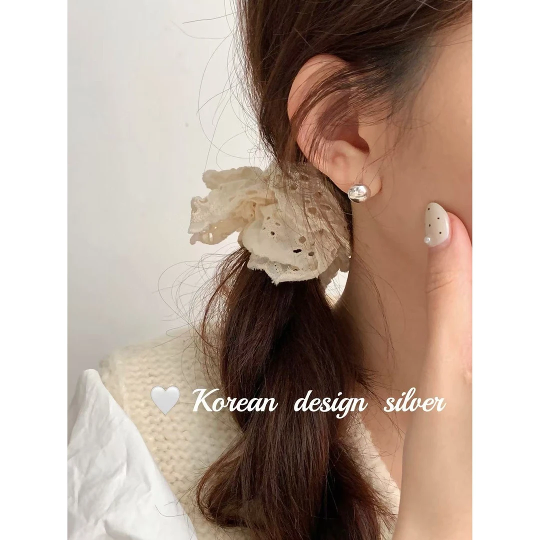 925银亚克力耳饰 L-YHE1145#韩系INS风简约气质珠珠耳钉