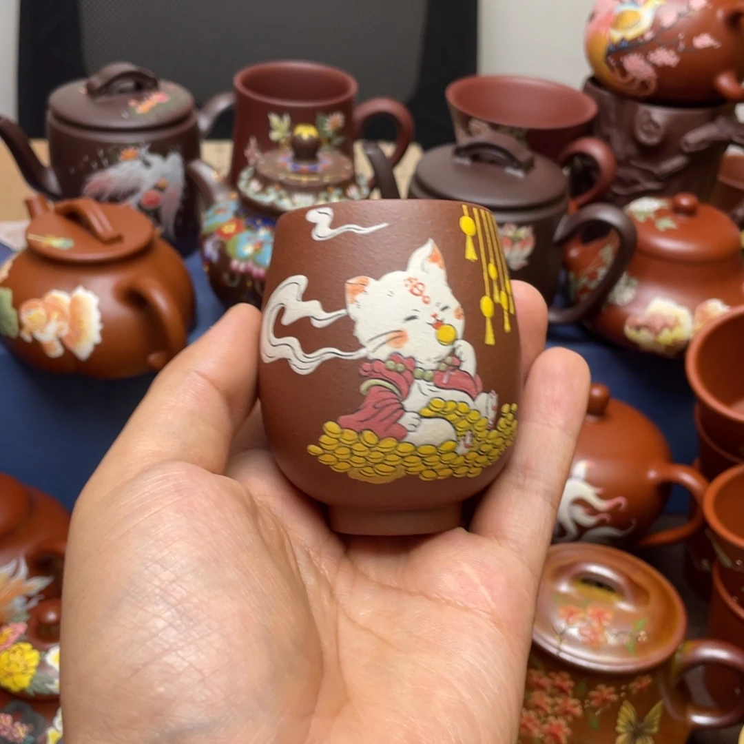 茶杯紫砂紫砂主人杯100cc