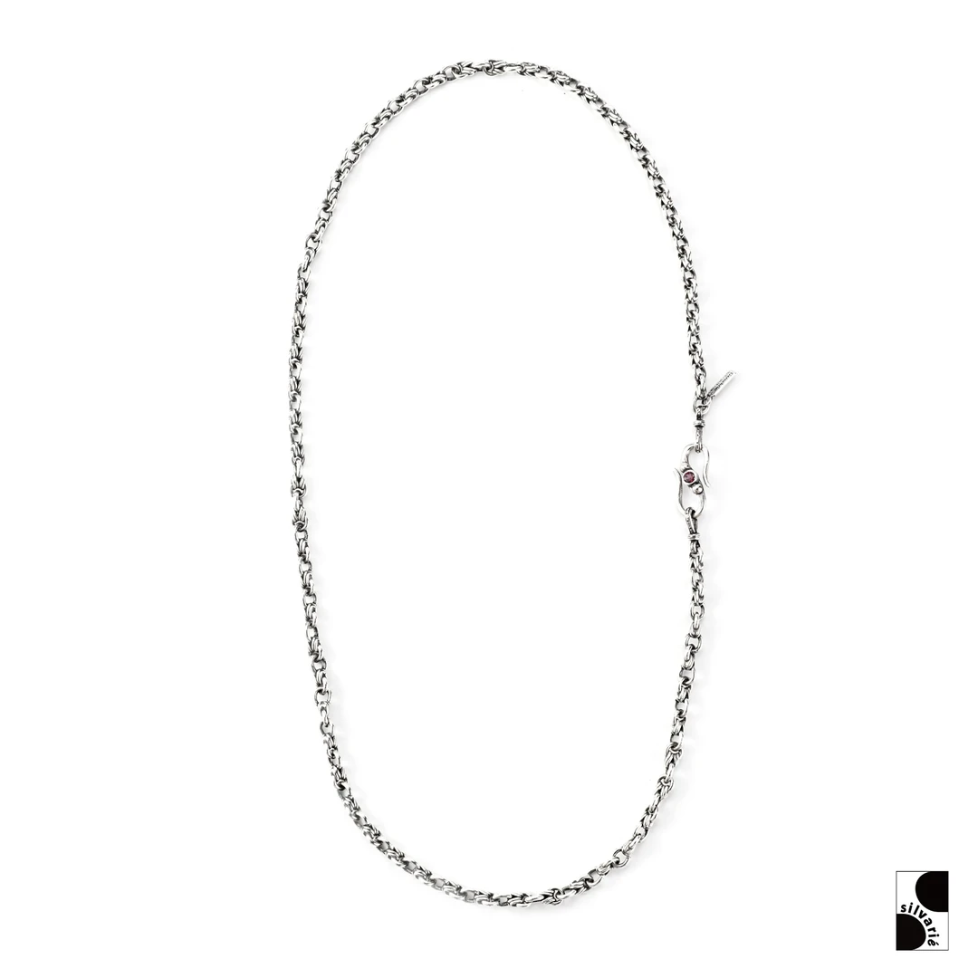 链子925银 =silvarie=GEROCHRISTO 希腊手作复古特别花苞纯银项链