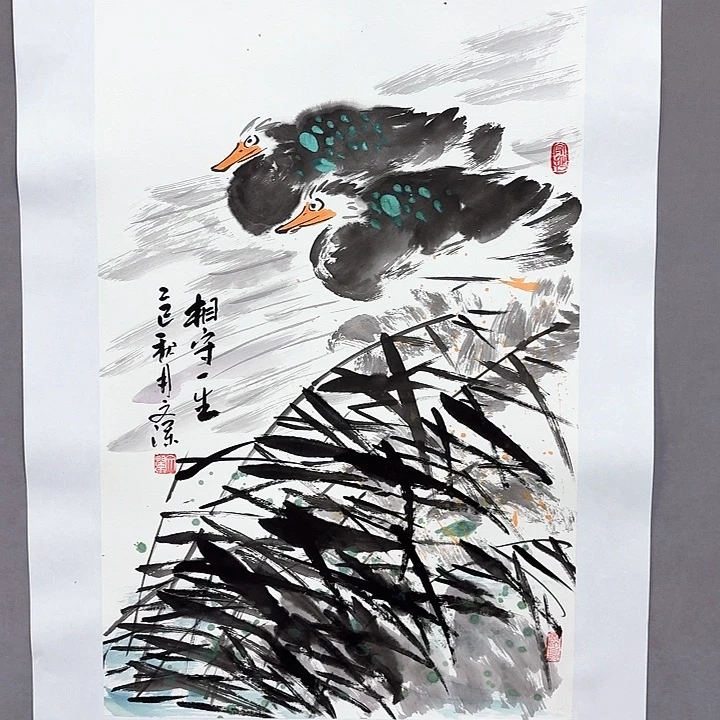 国画亲笔手绘放心去藏